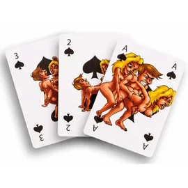 Kámaszútra mintájú francia kártya