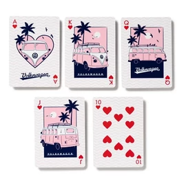 Volkswagen francia kártya retro