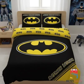 Batman ágyneműhuzat garnitúra 140×200cm, 70×90 cm - Logo