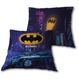 Batman párna, díszpárna 40x40 cm velúr - Gotham Nights