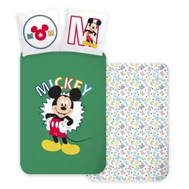 Disney Mickey ágyneműhuzat garnitúra 140×200cm, 70×90 cm - Letters