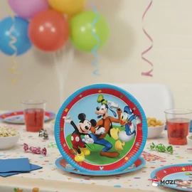 Disney Mickey papírtányér 8 db-os 23 cm - Rock the House