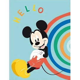 Disney Mickey egér polár takaró, ágytakaró 100cmx140cm - Hello