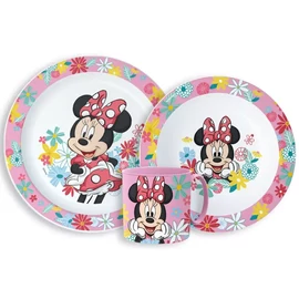 Disney Minnie étkészlet, műanyag szett bögrével 265 ml - Spring