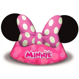 Minnie egér party kalap, csákó 6 db-os szett