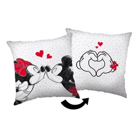 Disney Minnie és Mickey párna, díszpárna 40x40 cm - Love