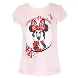 Disney Minnie gyerek rövid ujjú póló 98/104-es méret - Pink