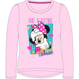Disney Minnie gyerek hosszú ujjú póló 128-as méret - Pink
