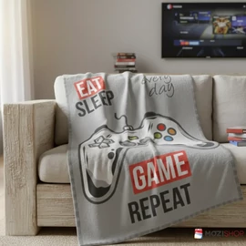 Gamer polár takaró, ágytakaró 150x200cm - Repeat