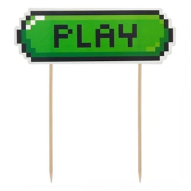 Gaming torta dekoráció 15 cm-es - Play
