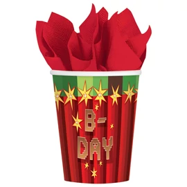 Minecraft B-Day papír pohár 8 db-os szett