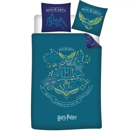 Harry Potter ágyneműhuzat garnitúra 140×200cm, 63×63 cm - Crest