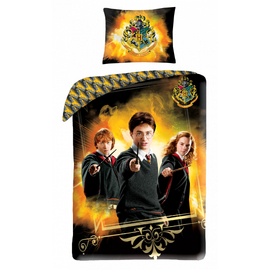Harry Potter ágyneműhuzat garnitúra - Hogwarts Gold