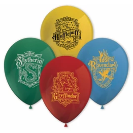 Harry Potter léggömb, lufi - 8 db-os csomag - Hogwarts 