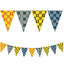 Harry Potter zászlófüzér 2,3 m - Hogwarts Houses