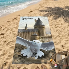 Harry Potter törölköző, fürdőlepedő 70x140 cm - Hedwig Fly