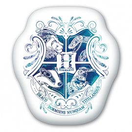 Harry Potter formapárna, díszpárna - Hogwarts logó blue