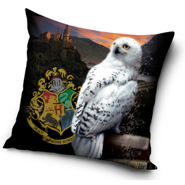 Harry Potter párnahuzat - Hedwig and logo