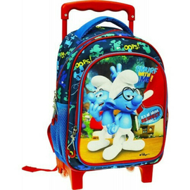 Hupikék Törpikék gurulós hátizsák, táska - Smurf With Me - 30 cm-es