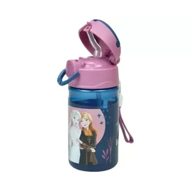 Disney Jégvarázs műanyag szívószálas kulacs akasztóval 350 ml - Sisters