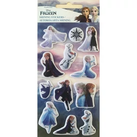 Jégvarázs csillogó pufi szivacs matrica szett