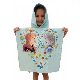 Disney Jégvarázs strand törölköző poncsó 60x120 cm - Flower