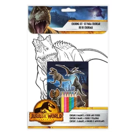 Jurassic World színező és matrica szett