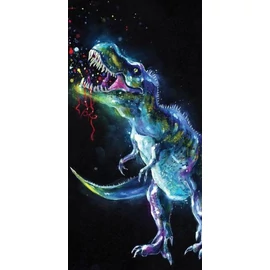 Dinoszaurusz törölköző, fürdőlepedő - Neon