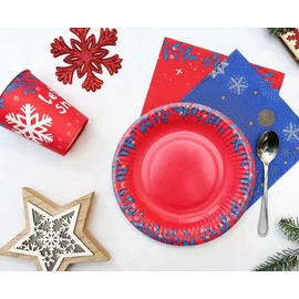 Karácsonyi papír pohár 6 db-os 250 ml - Let It Snow