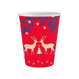 Karácsonyi papír pohár 6 db-os 250 ml - Let It Snow