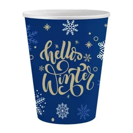 Karácsonyi papír pohár 6 db-os 250 ml - Hello Winter