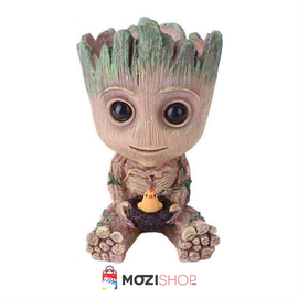 Baby Groot virágcserép, toll és ceruzatartó figura