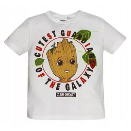 Fehér A galaxis őrzői gyerek rövid ujjú póló - Groot