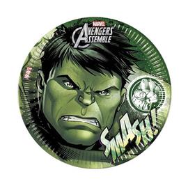 Bosszúállók papírtányér 23cm 8db-os szett - Hulk