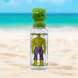 Bosszúállók 3D Hulk figurás műanyag kulacs 560 ml 