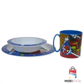 Pókember micro műanyag étkészlet bögrével 265 ml - Grid