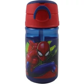 Pókember műanyag szívószálas kulacs akasztóval 350 ml - Splotch