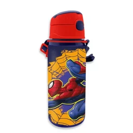 Pókember alumínium kulacs, sportpalack akasztóval 600 ml - Web-Slinger