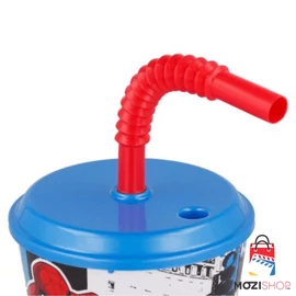 Pókember szívószálas pohár