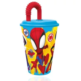 Pókember szívószálas pohár- Spidey Team