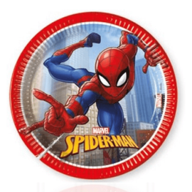 Pókember papírtányér 20 cm 8 db-os szett - Spider-Man