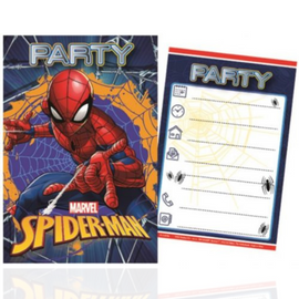 Pókember party meghívó - 5 darabos csomag