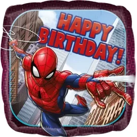 Pókember fólia lufi 43 cm - Happy Birthday 