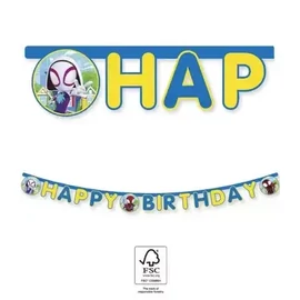 Pókember Happy Birthday felirat 2 méter - Spidey