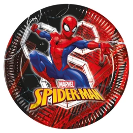 Pókember papírtányér 23 cm 8 db-os szett - World of Webs
