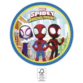 Pókember papírtányér szett 8 db-os 23 cm - Spidey
