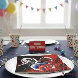 Pókember szalvéta 20 db-os 33x33 cm - World of Webs