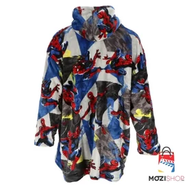 Pókember gyerek bebújós plüss polár takaró, poncsó - 7-14 éves korig - Spider