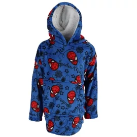 Pókember gyerek bebújós plüss polár takaró, poncsó - 7-14 éves korig - Blue