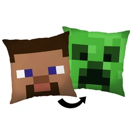 Minecraft párna, díszpárna kétoldalas mintával - Steve and Creeper 